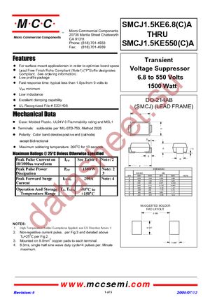 SMCJ1.5KE30A-TP datasheet  